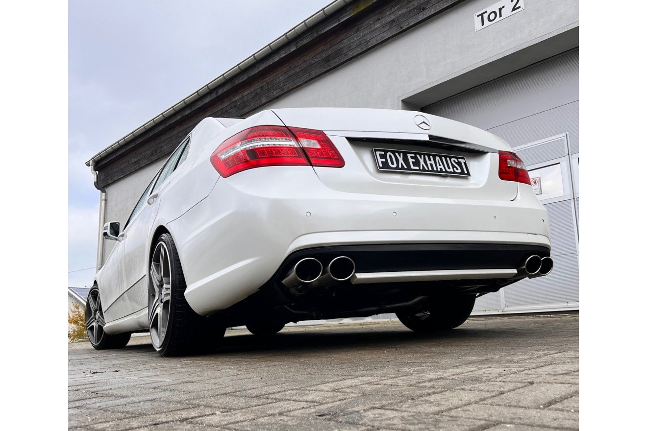 Fox Duplex Auspuff Sportauspuff Komplettanlage für Mercedes E-Klasse 212