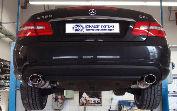 Fox Duplex Auspuff Sportauspuff Sportendschalldämpfer für Mercedes E-Klasse C207