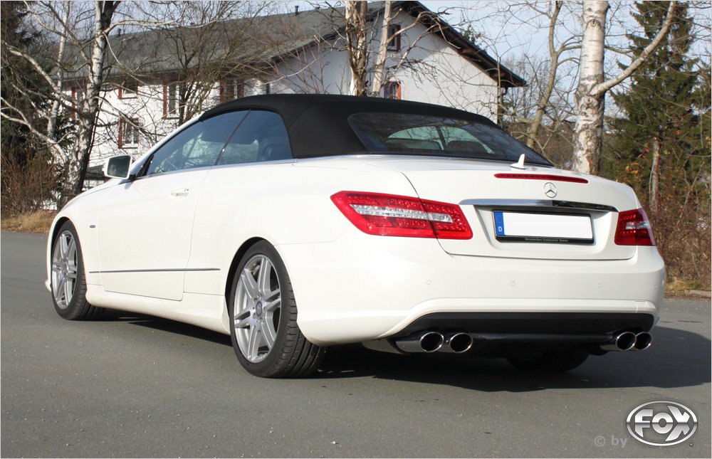 Fox Auspuff Sportauspuff Duplex Sportendschalldämpfer für Mercedes E-Klasse A207