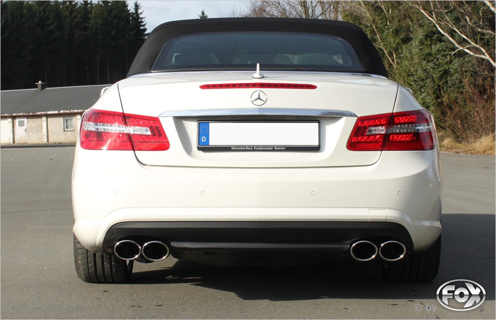 Fox Auspuff Sportauspuff Duplex Sportendschalldämpfer für Mercedes E-Klasse A207