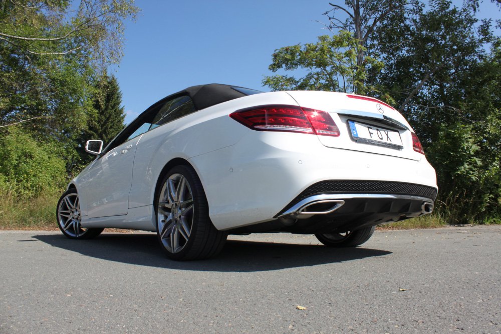 Fox Auspuff Sportauspuff Duplex Komplettanlage für Mercedes E-Klasse Cabrio A207