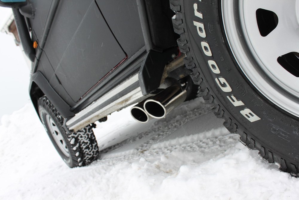 Fox Sportauspuff Endschalldämpfer für Mercedes G-Klasse 463 3,0l 3,2l 3,0l TD