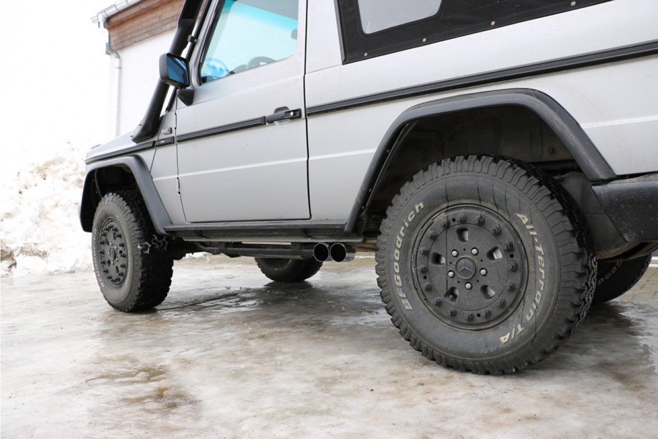 Fox Auspuff Sportauspuff Endschalldämpfer für Mercedes G-Klasse Cabrio W463