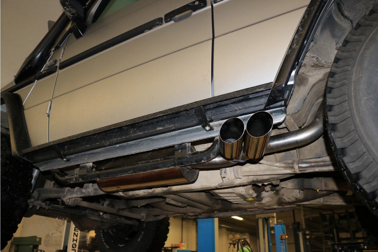 Fox Auspuff Sportauspuff Endschalldämpfer für Mercedes G-Klasse Cabrio W463