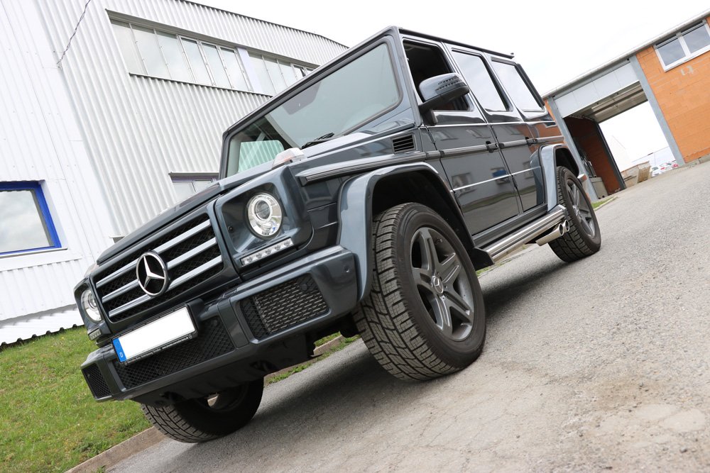 Fox Auspuff Sportauspuff Endrohrsystem für Mercedes G-Klasse 463 3.0l D