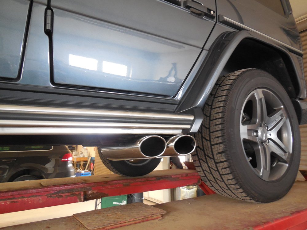 Fox Auspuff Sportauspuff Endrohrsystem für Mercedes G-Klasse 463 3.0l D