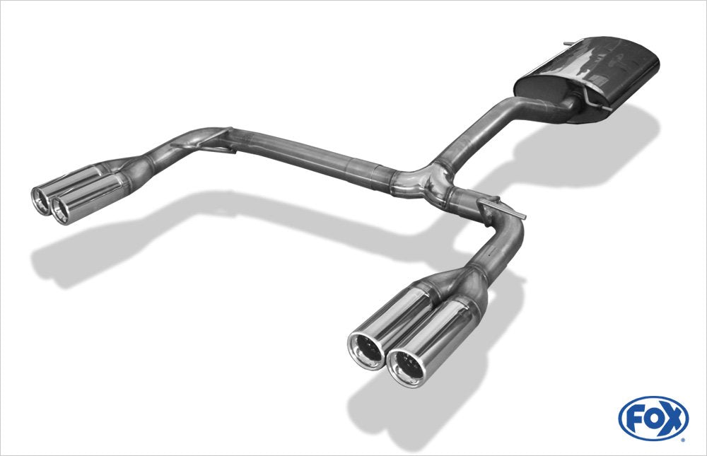 Fox Duplex Auspuff Sportauspuff Sportendschalldämpfer für Mercedes M-Klasse W163