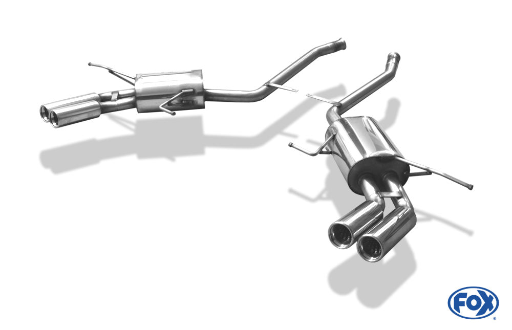 Fox Duplex Auspuff Sportauspuff Sportendschalldämpfer für Mercedes M-Klasse W164