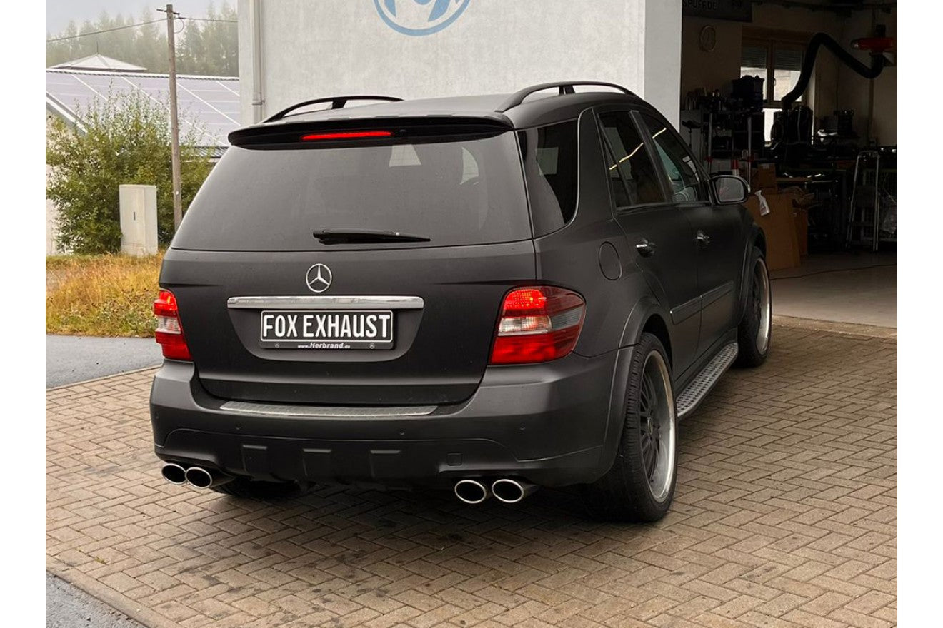 Fox Duplex Auspuff Sportauspuff Endschalldämpfer für Mercedes M-Klasse W164