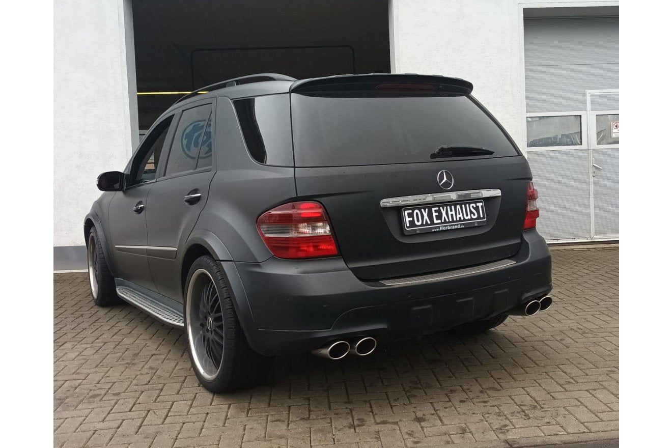 Fox Duplex Auspuff Sportauspuff Endschalldämpfer für Mercedes M-Klasse W164