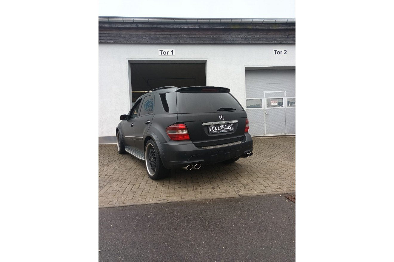 Fox Duplex Auspuff Sportauspuff Endschalldämpfer für Mercedes M-Klasse W164