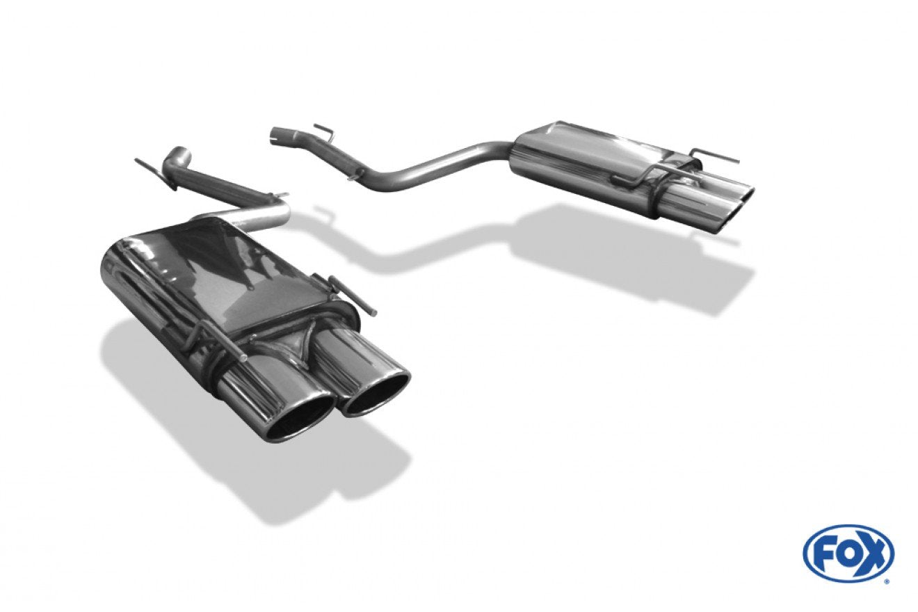 Fox Duplex Auspuff Sportauspuff Endschalldämpfer für Mercedes S-Klasse W221