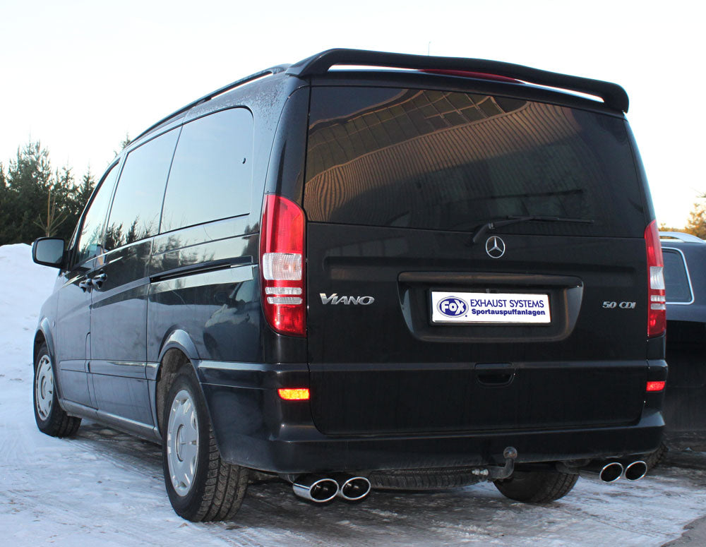 Fox Auspuff Sportauspuff Duplex Sportendschalldämpfer für Mercedes Vito/ Viano
