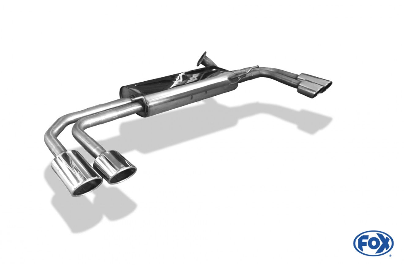 Fox Duplex Auspuff Sportauspuff Endschalldämpfer für Mercedes V-Klasse W447 2,2l