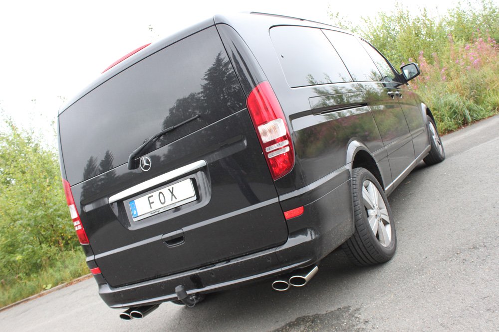 Fox Auspuff Sportauspuff Duplex Sportendschalldämpfer für Mercedes Vito/ Viano