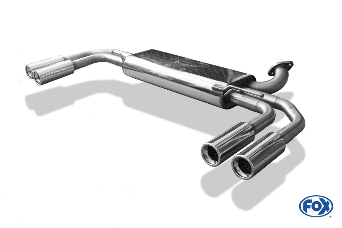 Fox Duplex Auspuff Sportauspuff Endschalldämpfer für Mercedes V-Klasse W447 2,2l