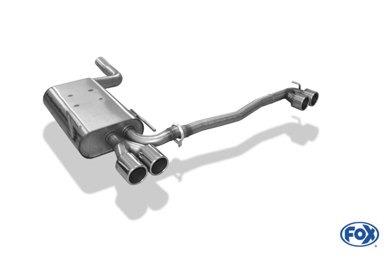 Fox Duplex Auspuff Sportauspuff Endschalldämpfer für Mercedes CLK Typ 208 2,0l
