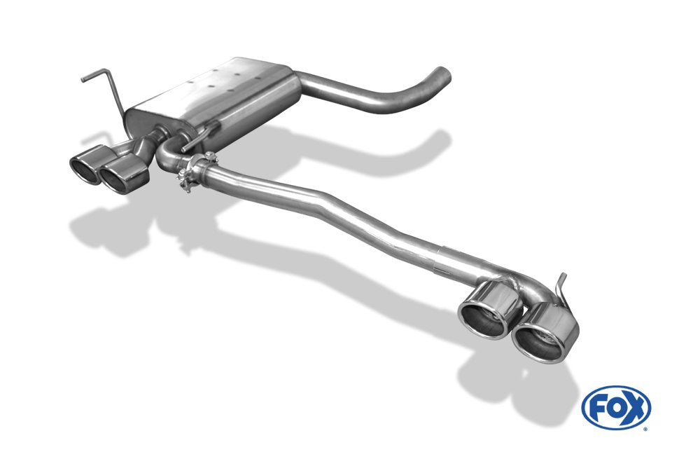 Fox Duplex Auspuff Sportauspuff Endschalldämpfer für Mercedes CLK Typ 208 2,0l