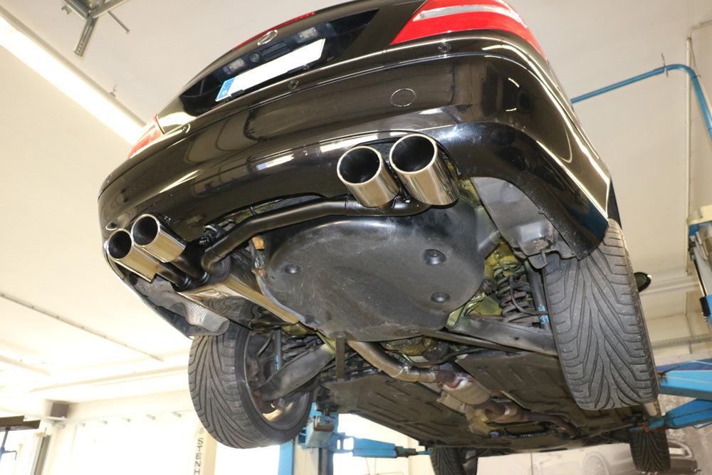 Fox Duplex Auspuff Sportauspuff Sportendschalldämpfer für Mercedes CLK Typ 2092