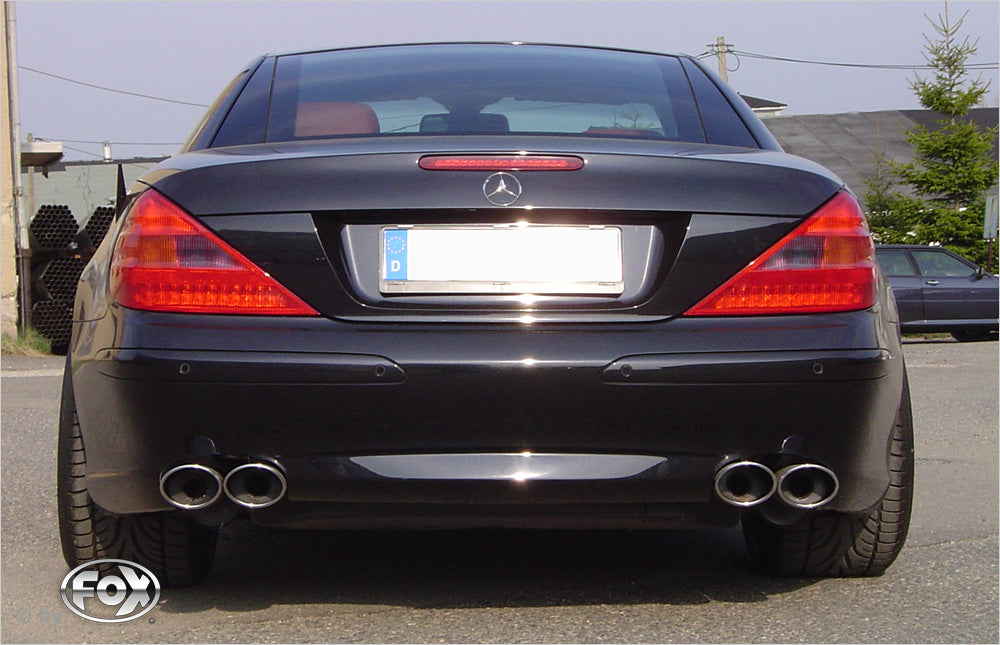 Fox Duplex Auspuff Sportauspuff Sportendschalldämpfer für Mercedes SL - R230