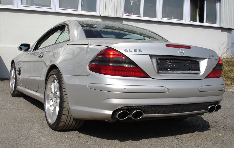 Fox Sportauspuff Duplex Sportendschalldämpfer für Mercedes SL55 - R230 5.5l