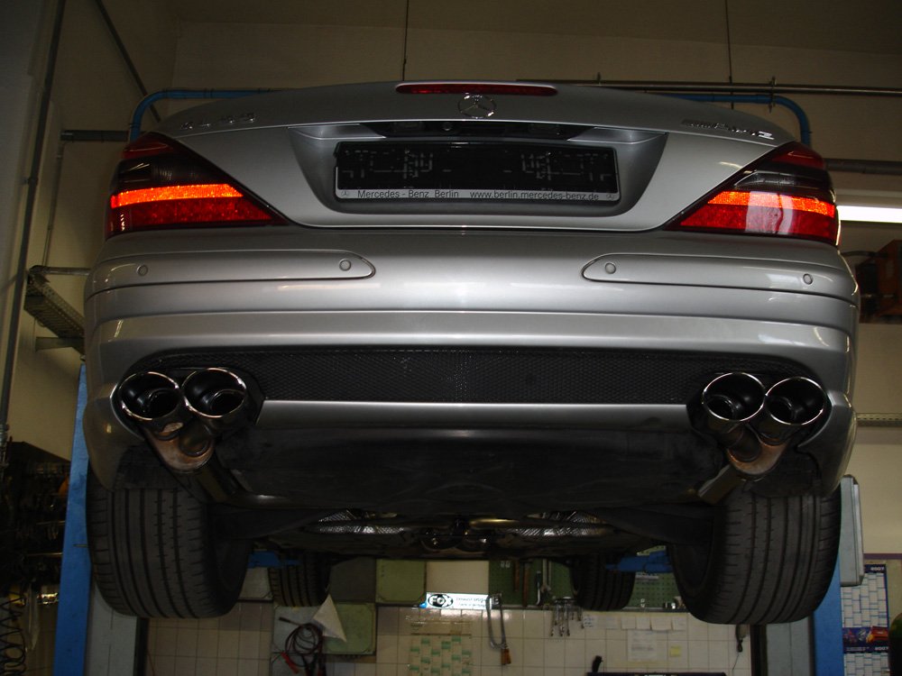 Fox Sportauspuff Duplex Sportendschalldämpfer für Mercedes SL55 - R230 5.5l