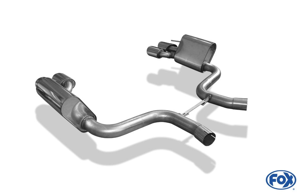 Fox Sportauspuff Duplex Sportendschalldämpfer für Mercedes SL55 - R230 5.5l