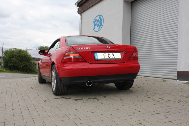 Fox Auspuff Sportauspuff Endschalldämpfer für Mercedes SLK Typ 170 2.0l K 141kW