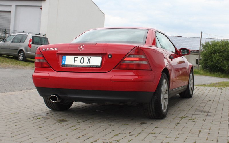 Fox Auspuff Sportauspuff Endschalldämpfer für Mercedes SLK Typ 170 2.0l K 141kW