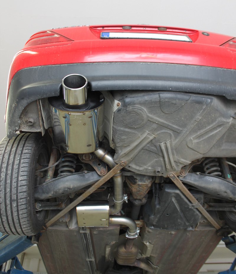 Fox Auspuff Sportauspuff Endschalldämpfer für Mercedes SLK Typ 170 2.0l K 141kW