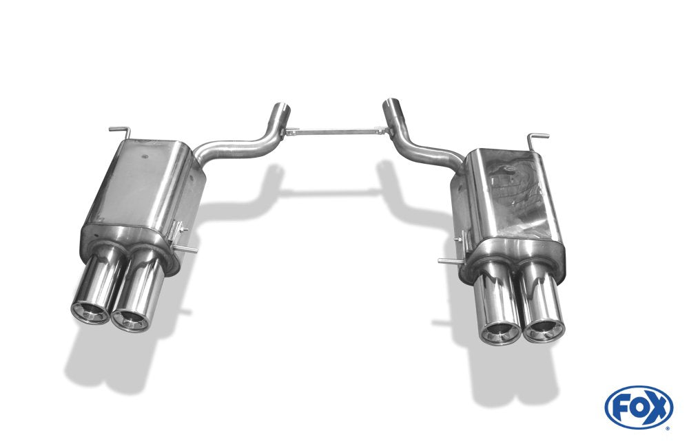 Fox Duplex Sportauspuff Endschalldämpfer für Mercedes SLK - R171 1.8l 120/135kW