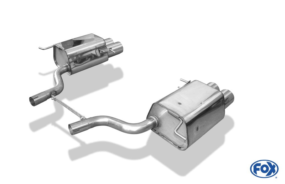 Fox Duplex Sportauspuff Endschalldämpfer für Mercedes SLK - R171 1.8l 120/135kW