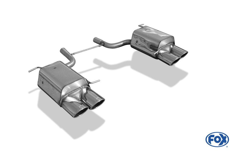 Fox Duplex Auspuff Sportauspuff Endschalldämpfer für Mercedes SLK - R172 1,8l