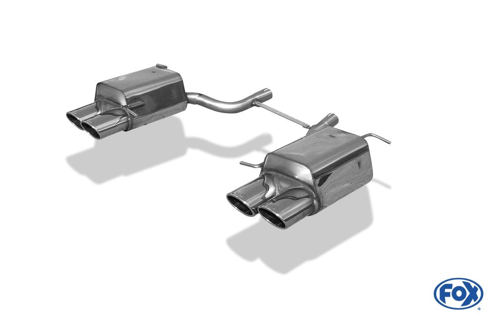Fox Duplex Auspuff Sportauspuff Endschalldämpfer für Mercedes SLK - R172 1,8l