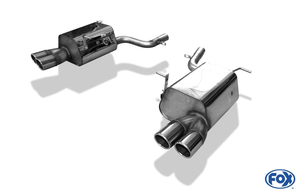 Fox Duplex Auspuff Sportauspuff Endschalldämpfer für Mercedes SLK - R172 1,8l
