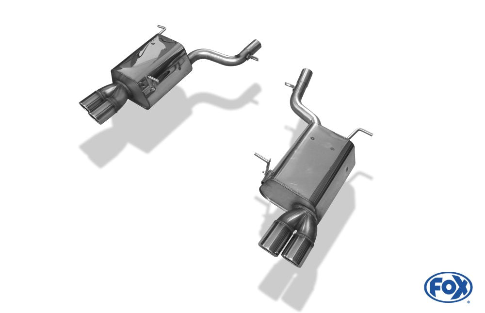 Fox Duplex Auspuff Sportauspuff Endschalldämpfer für Mercedes SLK - R172 1,8l