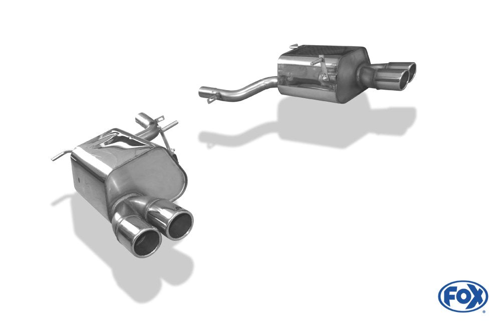 Fox Duplex Auspuff Sportauspuff Endschalldämpfer für Mercedes SLK - R172 1,8l