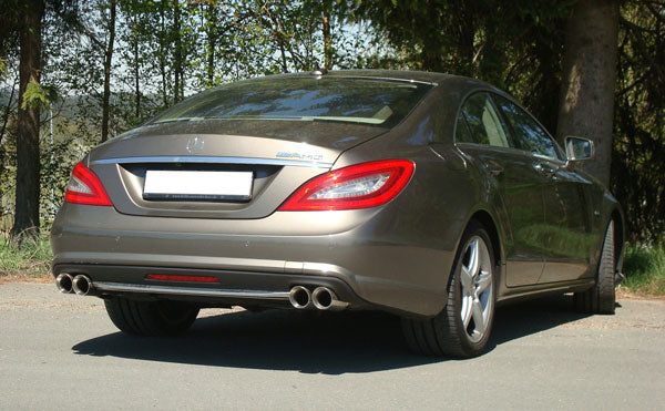 Fox Sportauspuff Duplex Sportendschalldämpfer für Mercedes CLS - C218 3.5l 225kW