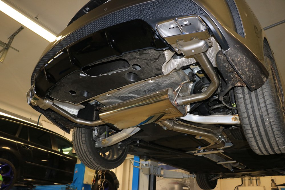 Fox Sportauspuff Duplex Komplettanlage für Mercedes CLA 117 Coupe Shooting Brake