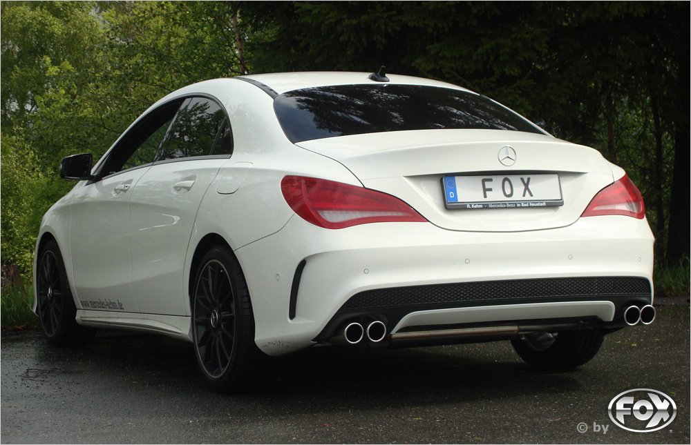 Fox Sportauspuff Duplex Komplettanlage für Mercedes CLA 117 Coupe Shooting Brake