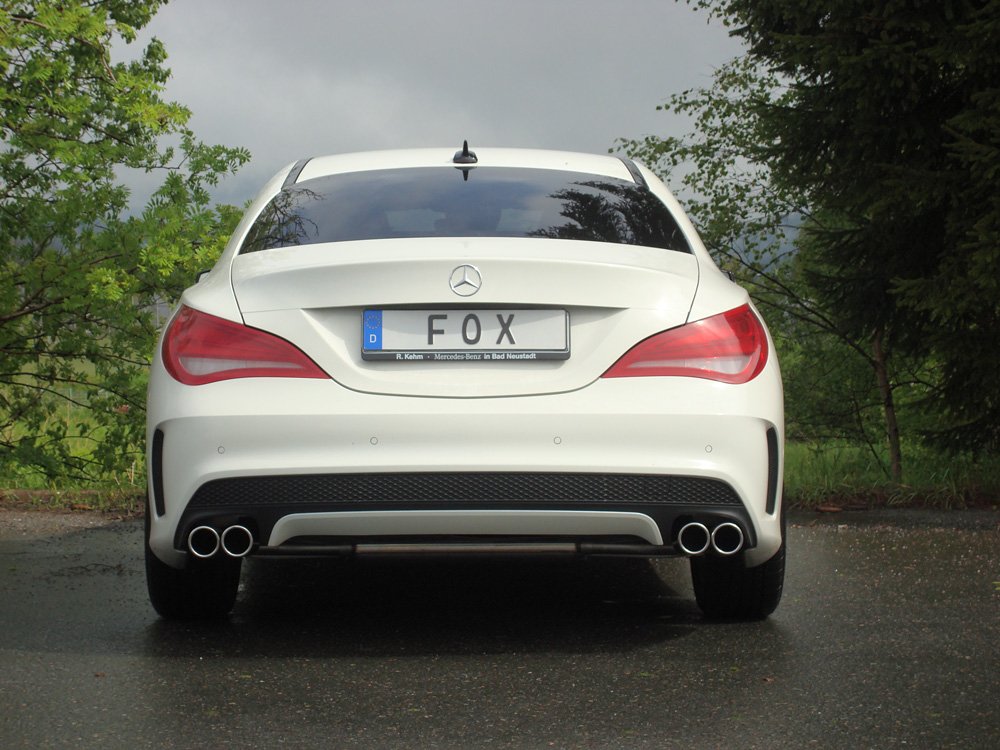 Fox Sportauspuff Duplex Komplettanlage für Mercedes CLA 117 Coupe Shooting Brake