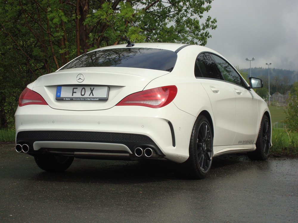 Fox Sportauspuff Duplex Komplettanlage für Mercedes CLA 117 Coupe Shooting Brake