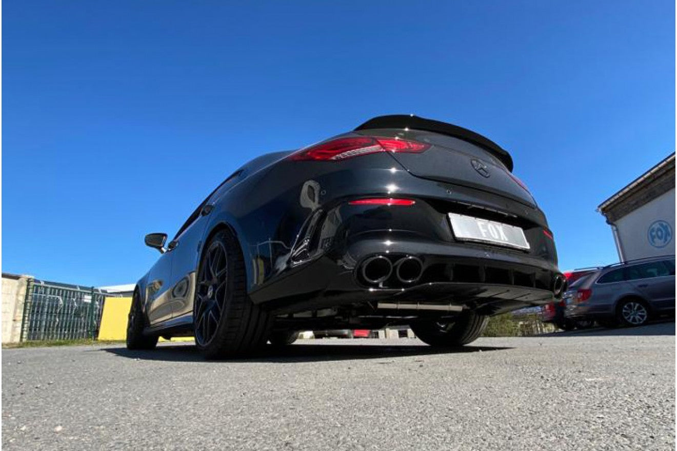 Fox Duplex Auspuff Sportauspuff Komplettanlage für Mercedes CLA 45 45S 118 2.0l