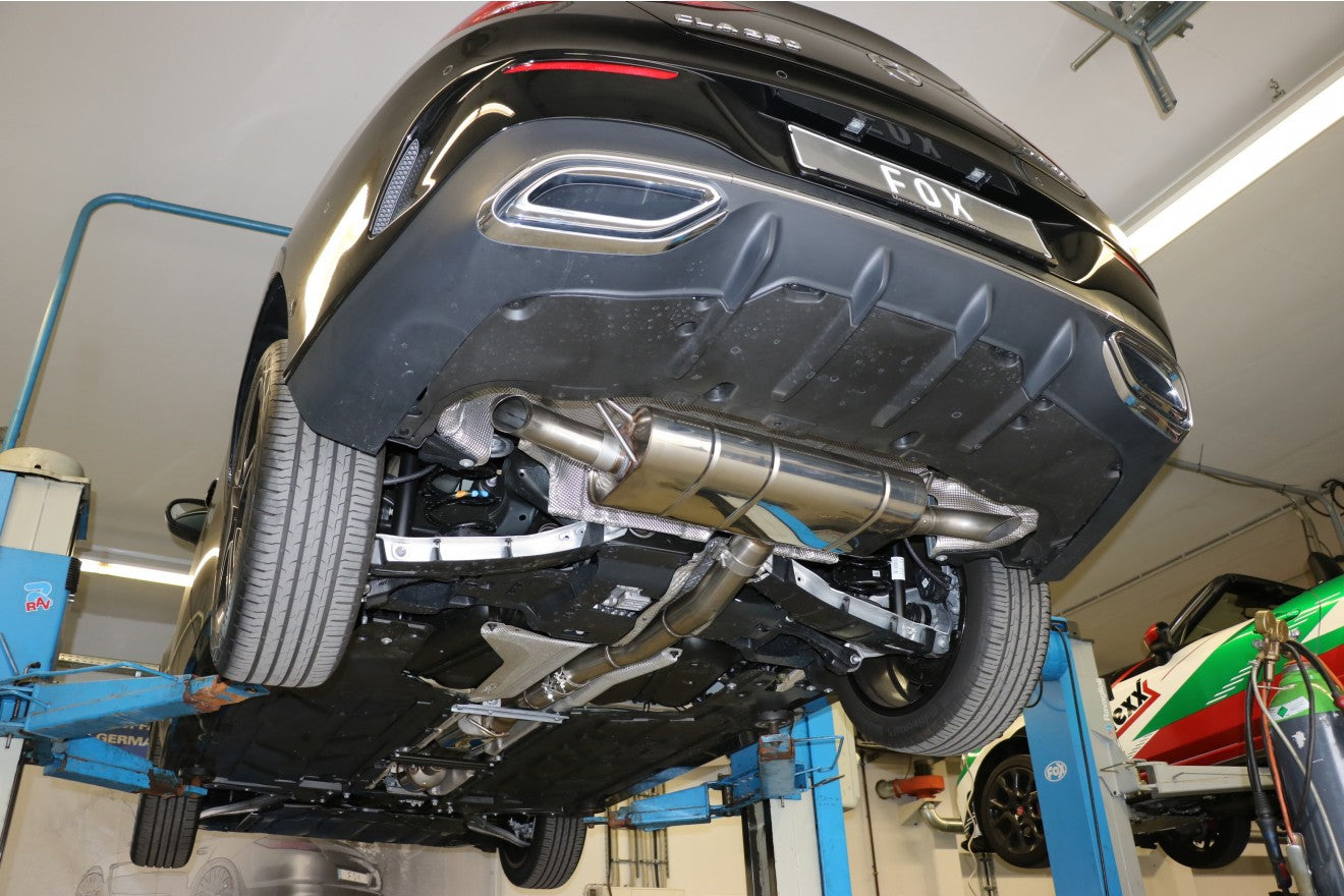 Fox Duplex Auspuff Sportauspuff Komplettanlage für Mercedes CLA 220/250 2.0l