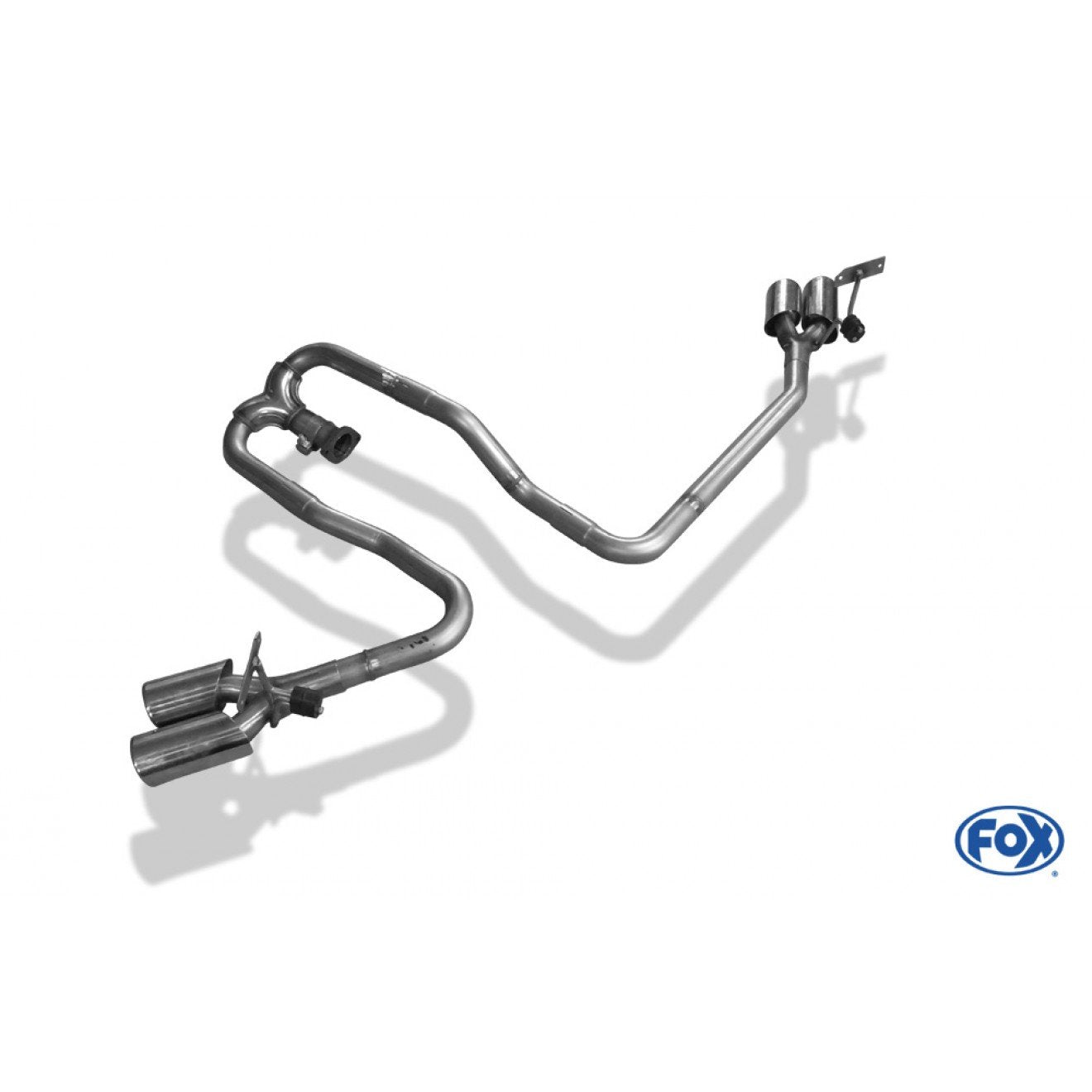 Fox Duplex Endrohrpaar seitlich für Mercedes X-Klasse 2.5l TDI 140kW