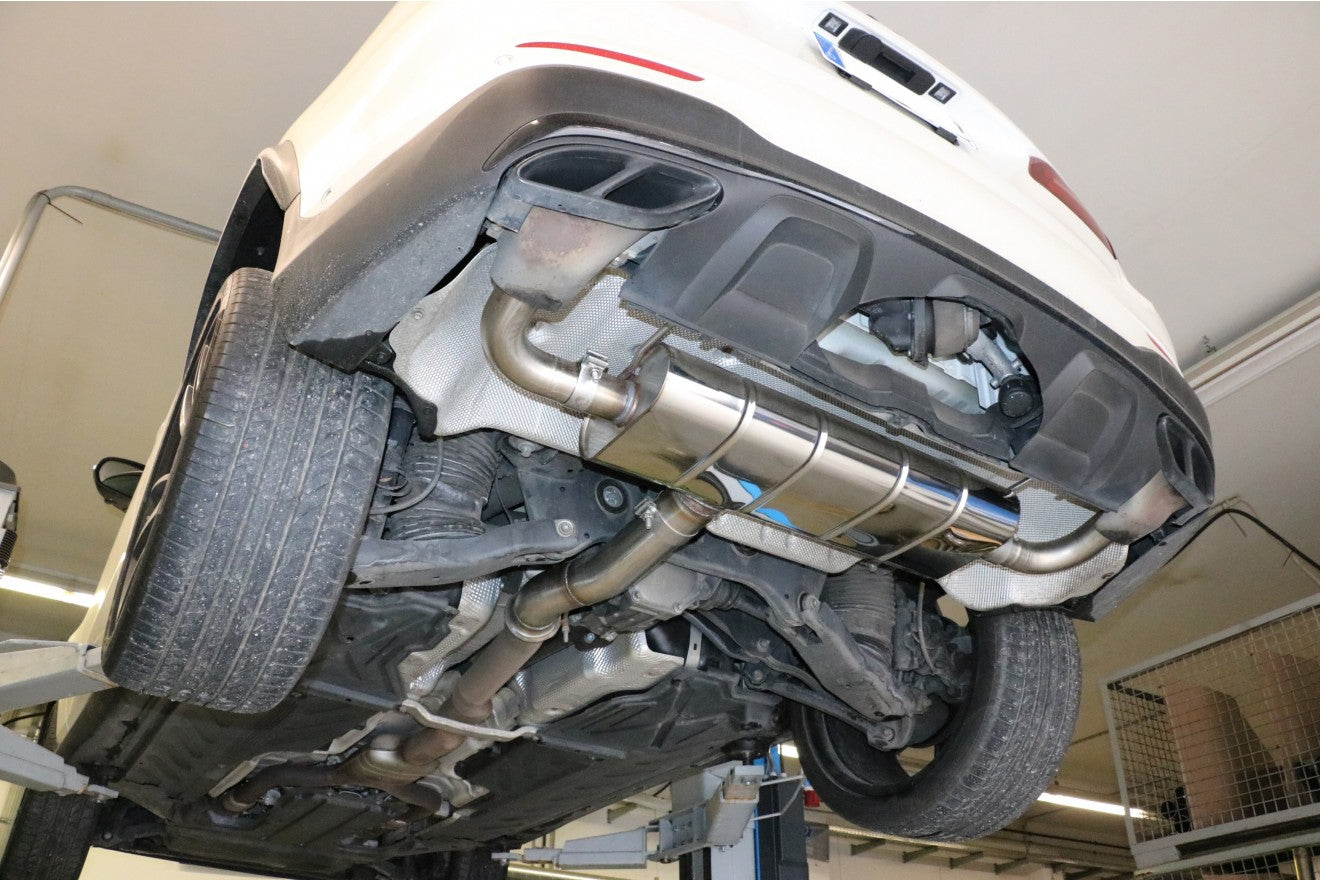 Fox Duplex Auspuff Sportauspuff Endschalldämpfer für Mercedes GLC X253 3,0 270kW