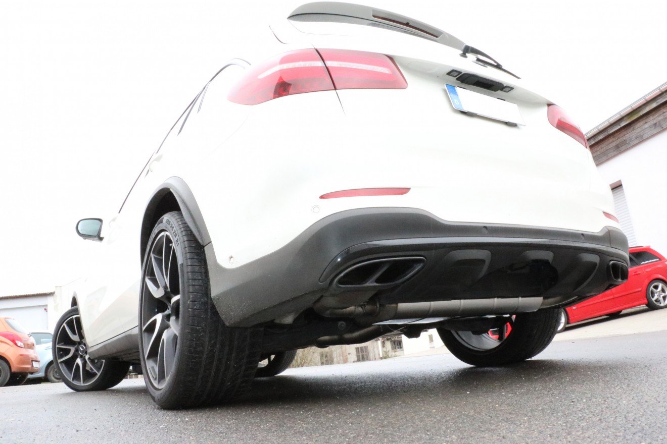 Fox Duplex Auspuff Sportauspuff Endschalldämpfer für Mercedes GLC X253 3,0 270kW
