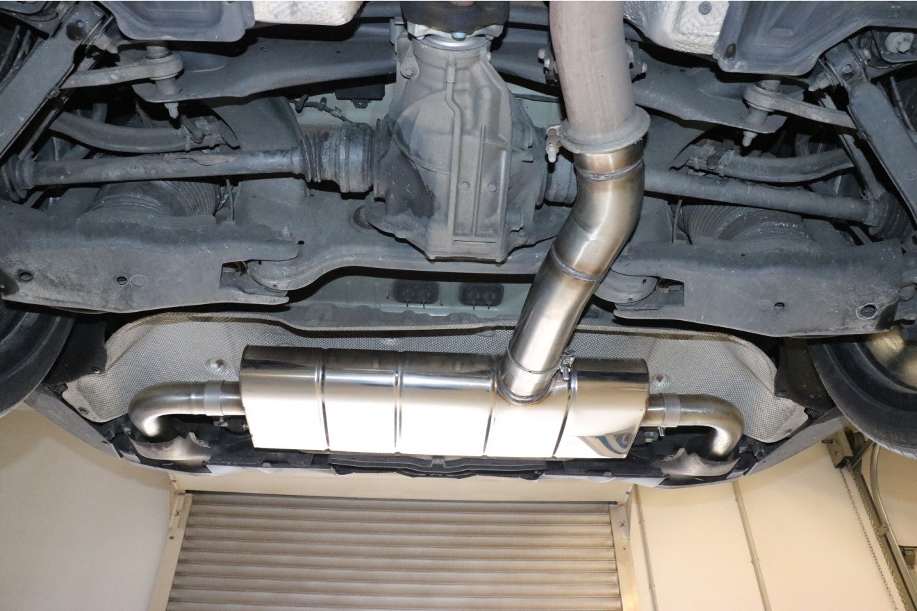 Fox Duplex Auspuff Sportauspuff Endschalldämpfer für Mercedes GLC X253 3,0 270kW