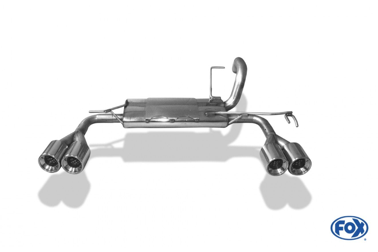 Fox Duplex Auspuff Sportauspuff Endschalldämpfer für Mitsubishi Colt Z30