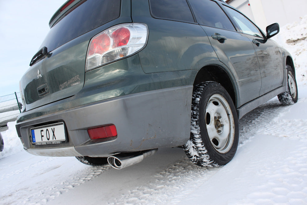 Fox Auspuff Sportauspuff Endschalldämpfer für Mitsubishi Outlander 4WD 2,0l